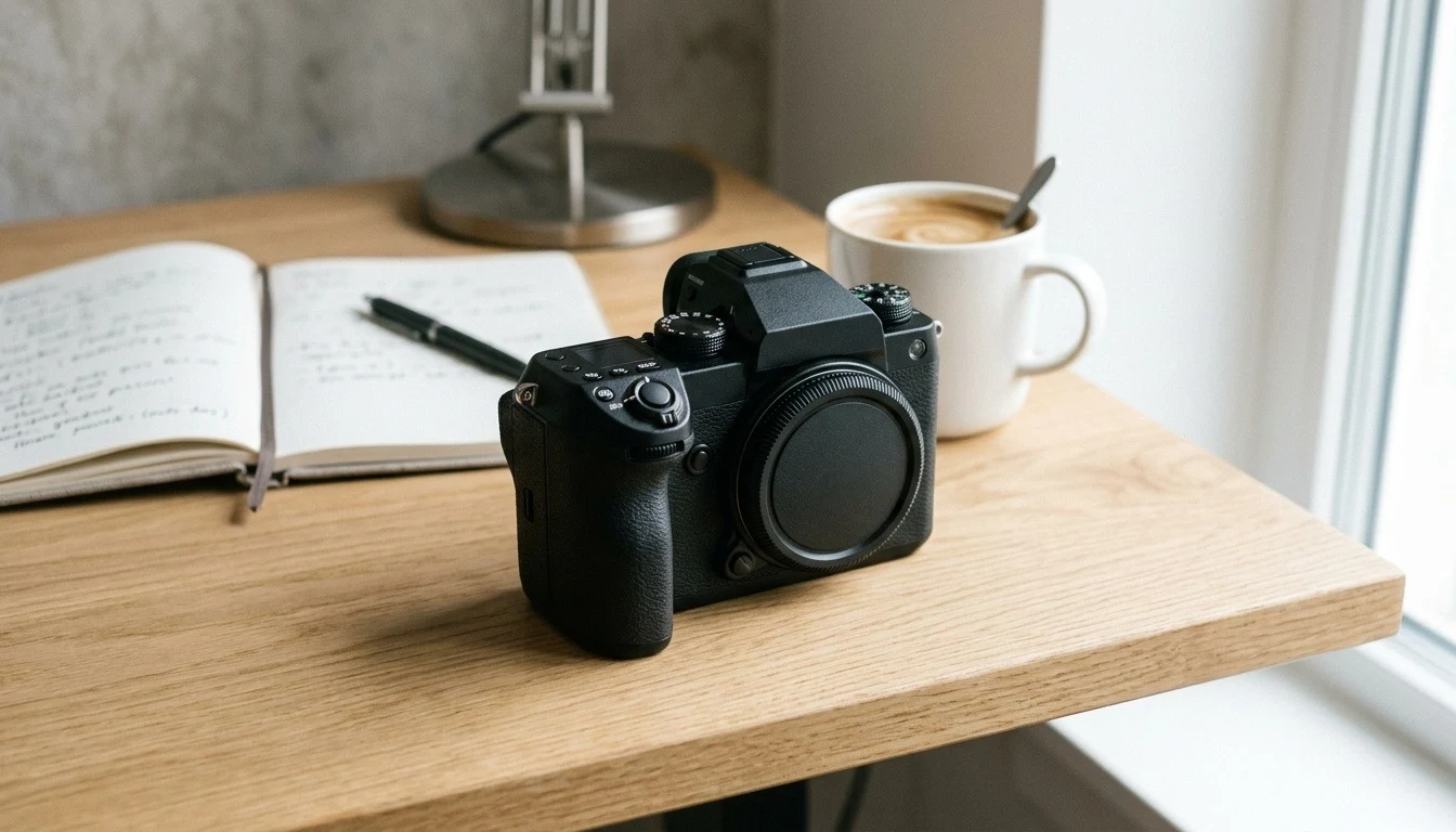 Unbranded filmmaking equipment ready for a small video shoot